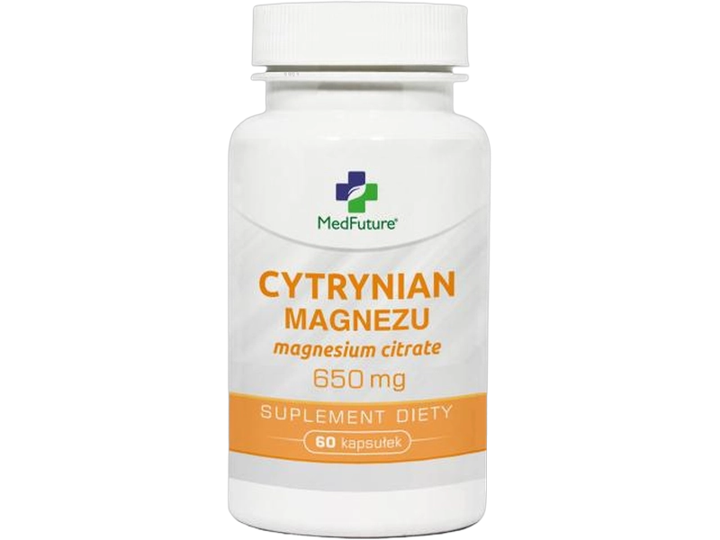 Medfuture cytrynian magnezu, kapsułki, 100 mg, 60 kaps.