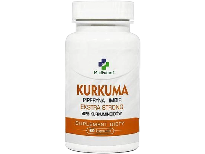Medfuture Kurkuma + piperyna + imbir, kapsułki, 60 kaps.