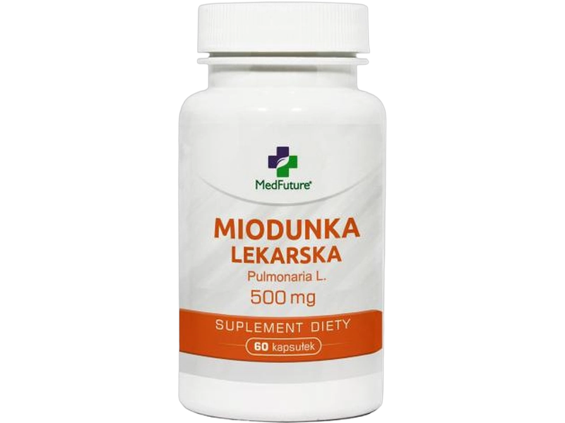 Medfuture Miodunka lekarska zioło płucne, kapsułki, 500 mg, 60 kaps.