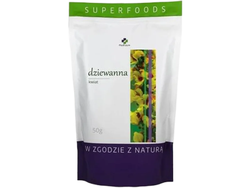 MedFuture Superfood Dziewanna kwiat, zioła do zaparzania, 50 g