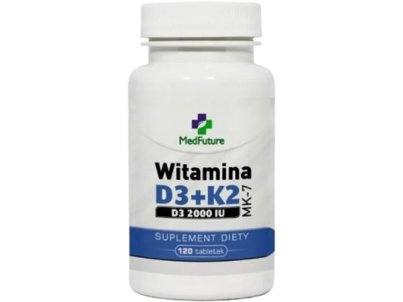 MedFuture Witamina D3+K2 MK-7, tabletki, 120 tabl.