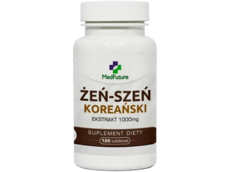 MedFuture Żeń-szeń koreański, tabletki, 1000 mg, 120 tabl.