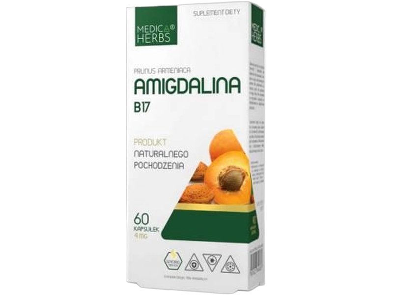 Medica Herbs Amigdalina B17, kapsułki, 4 mg, 60 kaps.