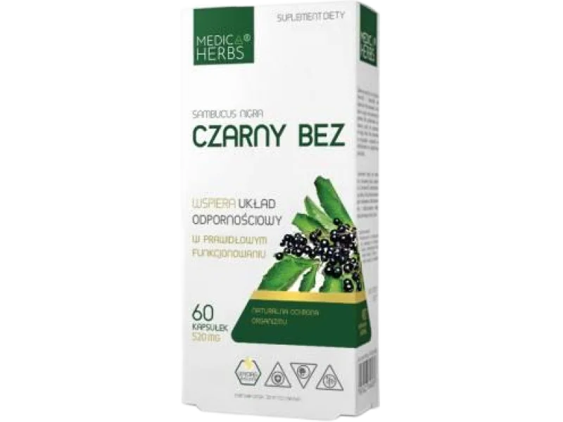 Medica Herbs Czarny Bez, kapsułki, 60 kaps.