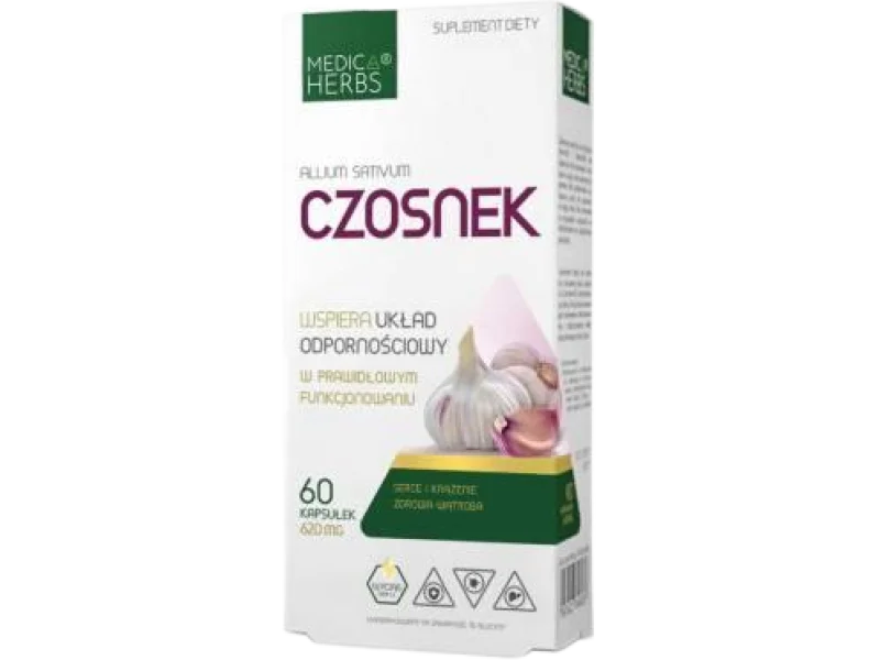 Medica Herbs Czosnek, kapsułki, 620 mg, 60 kaps.