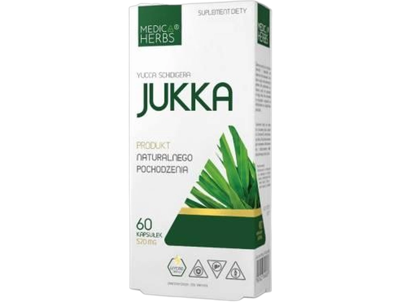 Medica Herbs Jukka, kapsułki, 520 mg, 60 kaps.
