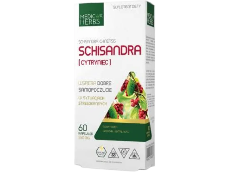 Medica Herbs Schisandra (Cytryniec), kapsułki, 60 kaps.