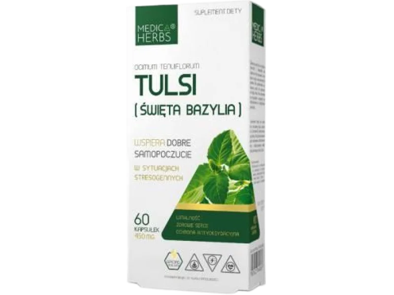 Medica Herbs Tulsi (Święta Bazylia), kapsułki, 60 kaps.