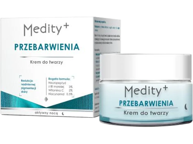 MEDITY+ PRZEBARWIENIA Krem do twarzy na noc, 50 ml