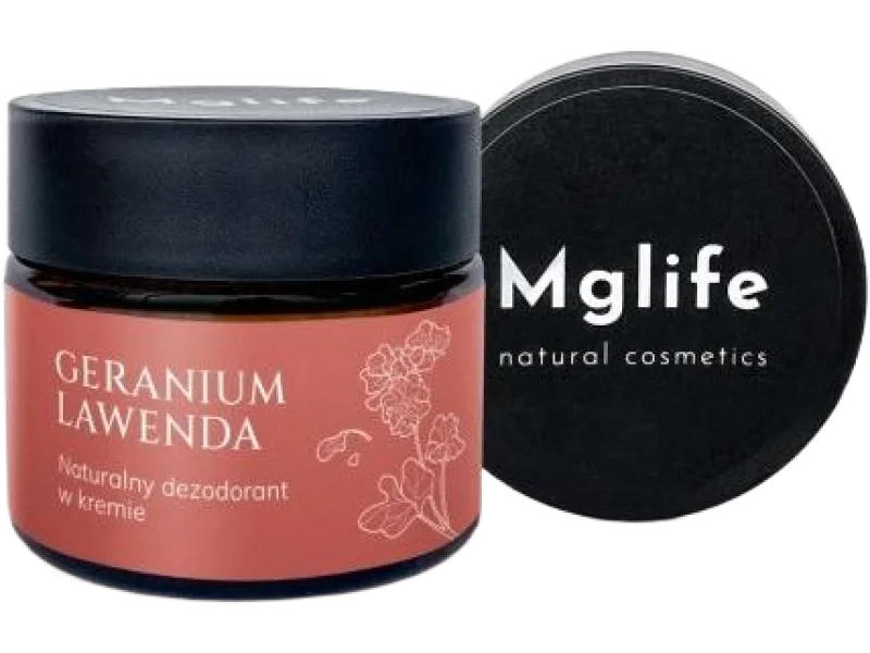 Mglife Naturalny dezodorant w kremie Geranium i Lawenda, 50 ml