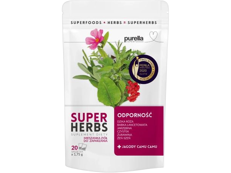 Mieszanka ziół odporność, zioła do zaparzania, 20 sasz.