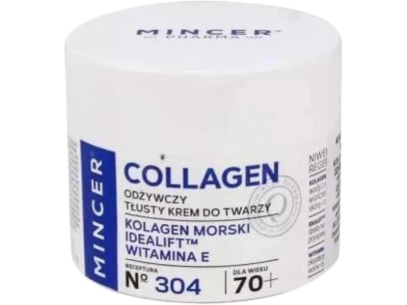 MINCER Collagen Krem do twarzy 304 70+, 50 ml
