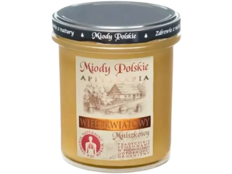 Miody Polskie Miód wielokwiatowy Mniszkowy, 400 g