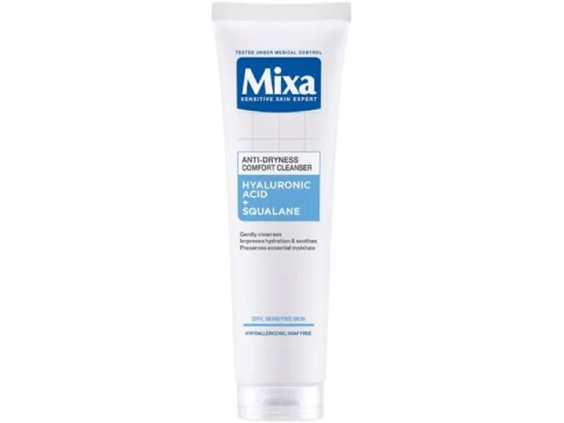 MIXA Łagodny żel do oczyszczania twarzy przeciw przesuszeniom, 150 ml