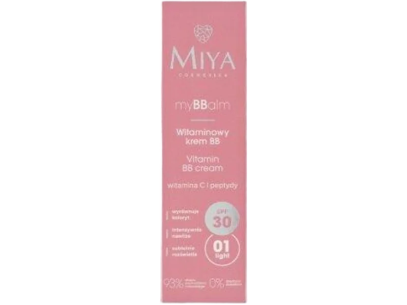 MIYA myBBalm Witaminowy BB SPF30 01 light, krem, 30 ml