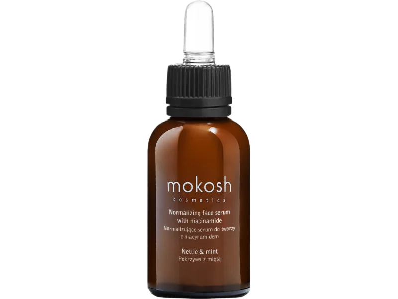 MOKOSH Normalizujące serum z niacynamidem pokrzywa z miętą, 30 ml