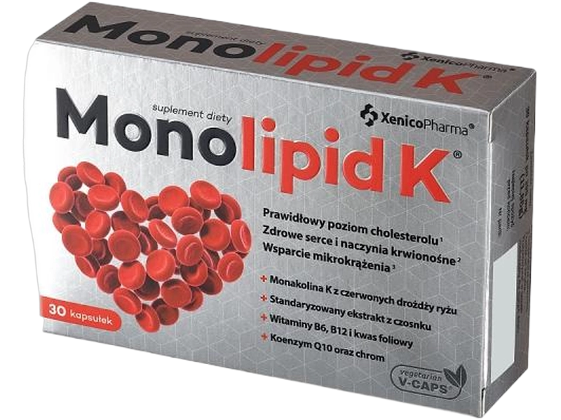 Monolipid K na cholesterol, kapsułki, 90 kaps.