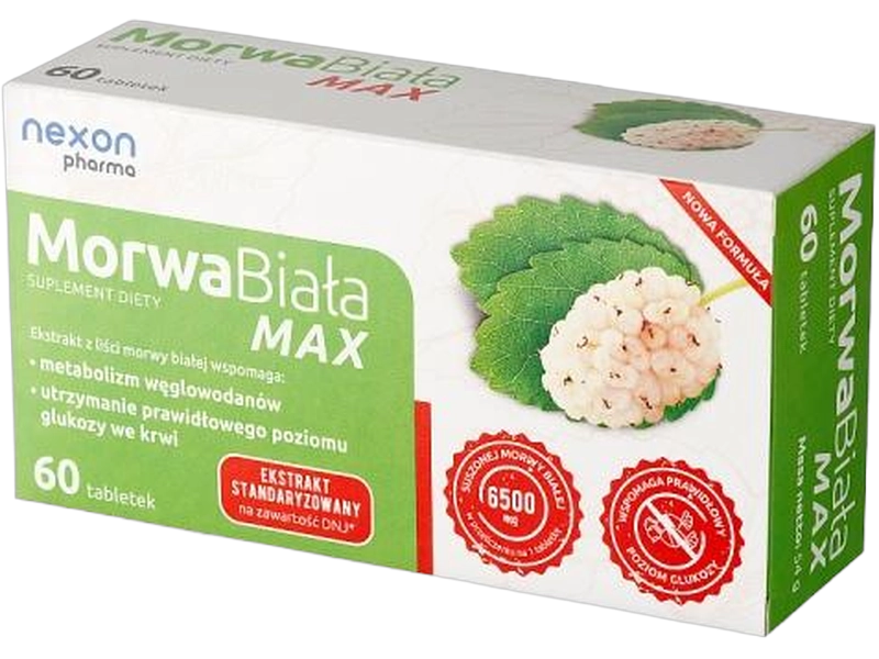 Morwa biała Max, tabletki, 650 mg, 60 tabl.