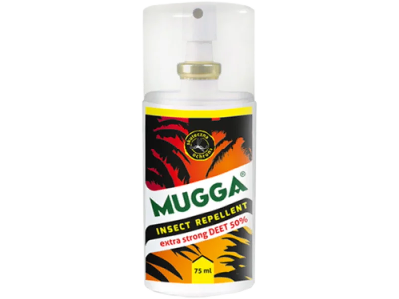 MUGGA Spray 50% DEET na komary i kleszcze, 50%, 75 ml