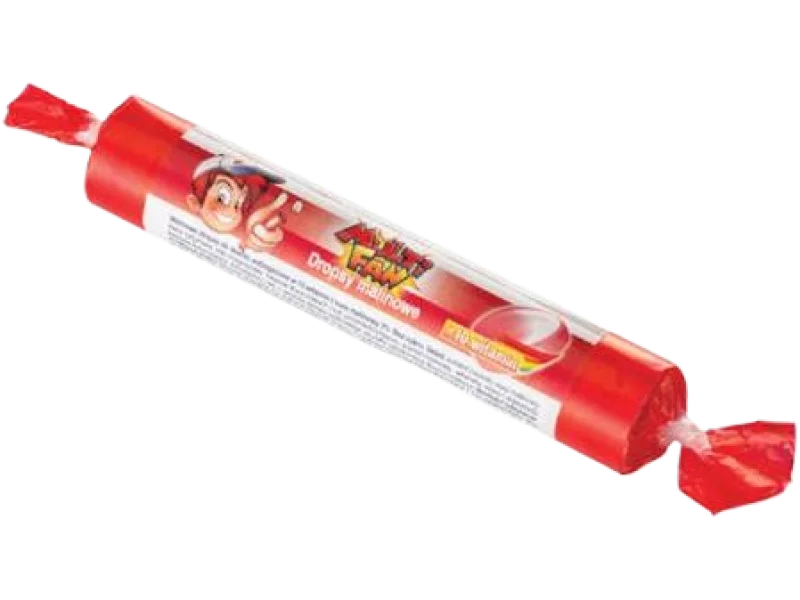 MULTI FAN Dropsy bez cukru + 10 witamin, smak malinowy, pastylki do ssania, 39 g