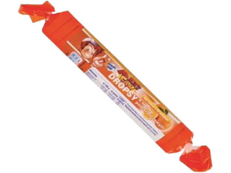 MULTI FAN Dropsy bez cukru + 10 witamin, smak pomarańczowy, pastylki do ssania, 39 g