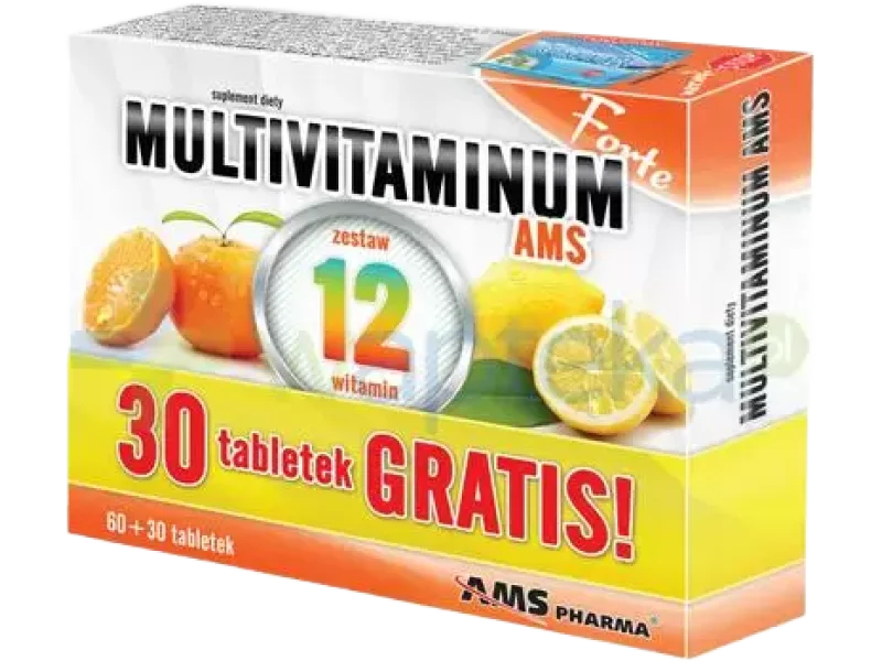 Multivitaminum AMS Forte, tabletki, 90 tabl.