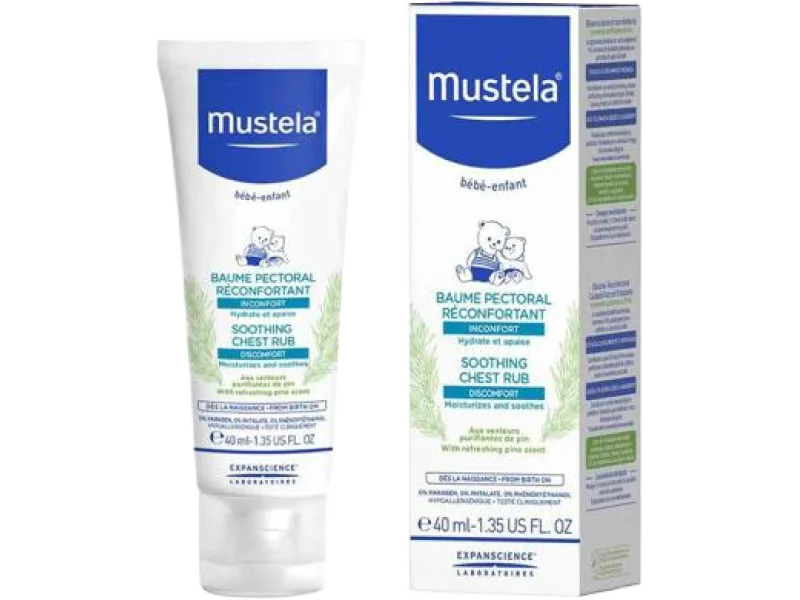 MUSTELA BEBE kojący balsam do nacierania klatki piersiowej, 40 ml