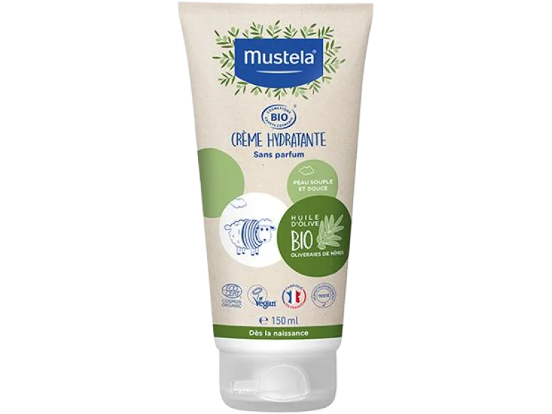 Mustela Bio certyfikowany organiczny krem nawilżający, 150 ml