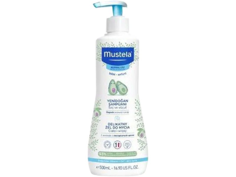 MUSTELA Delikatny żel do mycia ciało i włosy, 500 ml