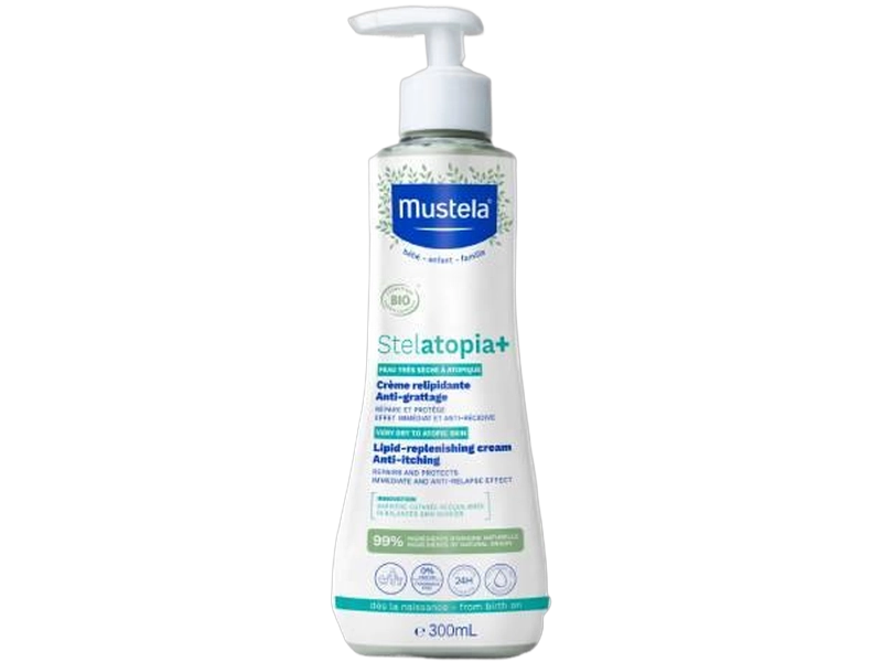 Mustela Stelatopia+ krem uzupełniający lipidy, 150 ml