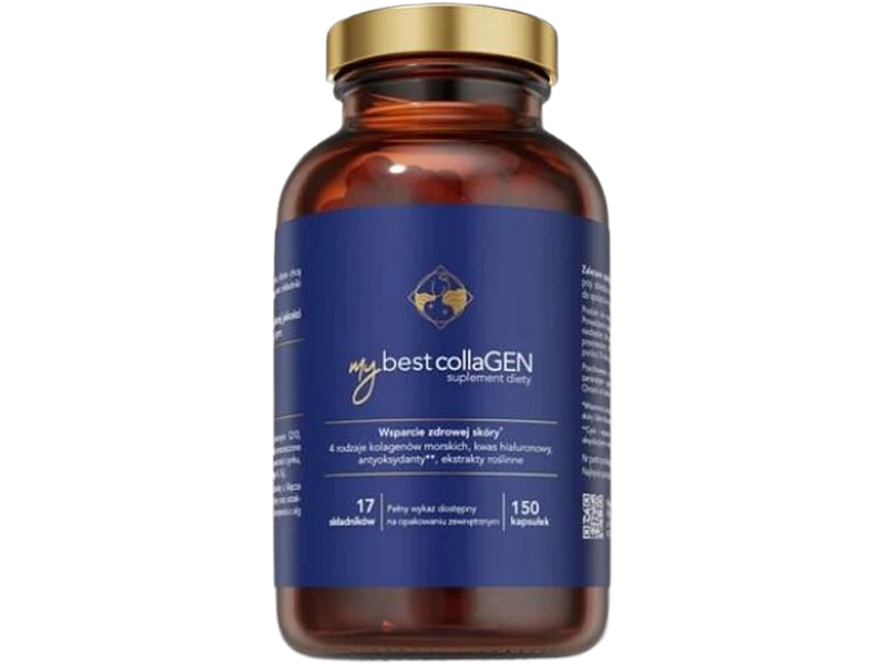 My Best Collagen na wsparcie kondycji skóry, kapsułki, 150 kaps.