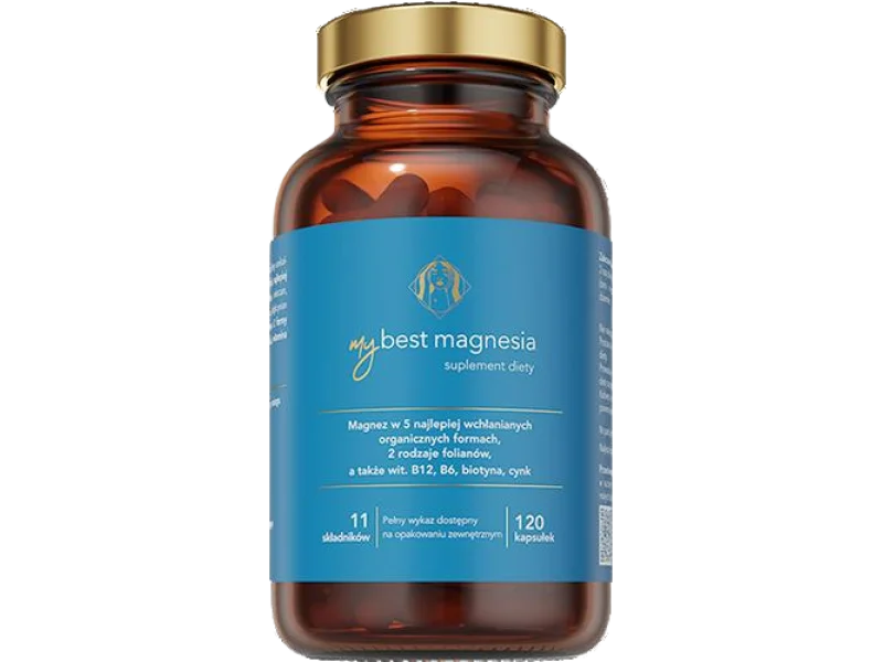 MyBest Magnesia, kapsułki, 120 kaps.