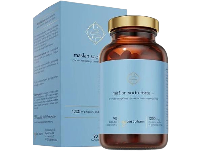 MyBestPharm Maślan sodu Forte+, kapsułki, 90 kaps.