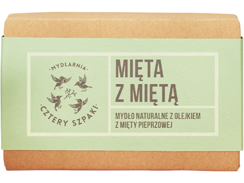 Mydlarnia Cztery Szpaki Mięta z miętą, mydło, 110 g