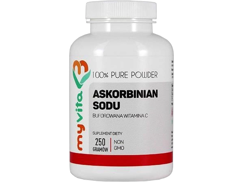 MyVita Askorbinian sodu, proszek, 889 mg, 250 g