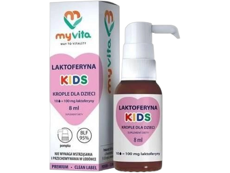 MyVita Laktoferyna Kids, krople, 100 mg, 8 ml