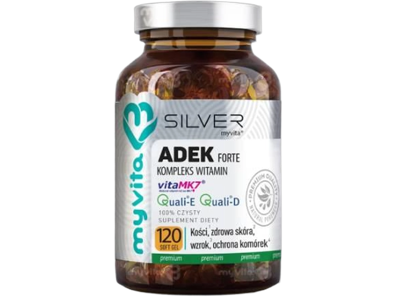 MyVita Silver ADEK forte, kapsułki miękkie, 120 kaps.