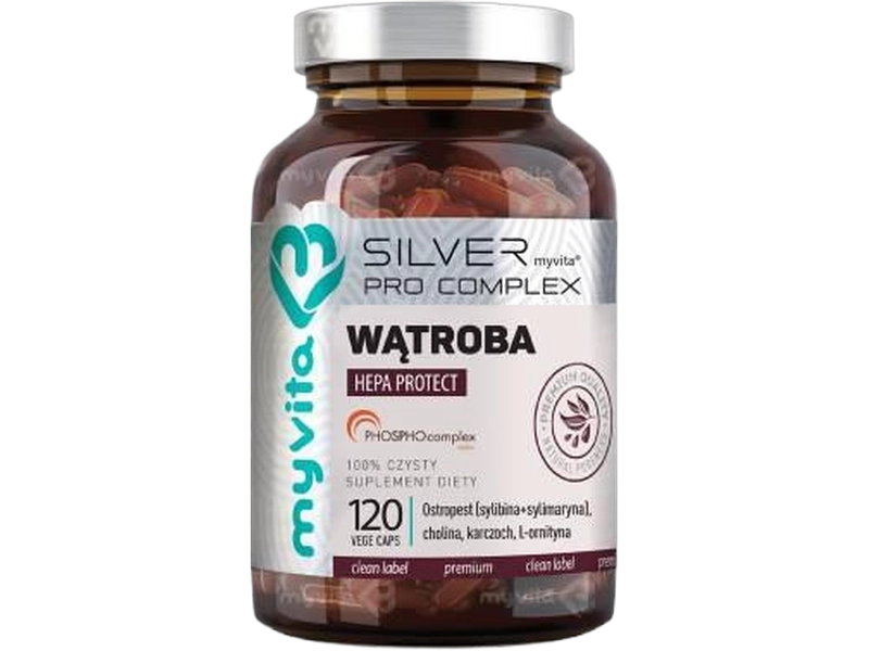 MyVita Silver Pro Complex wątroba, kapsułki, 120 kaps.