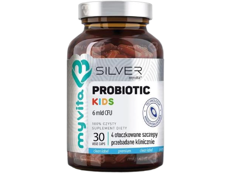 MyVita Silver Probiotic Kids, kapsułki, 30 kaps.