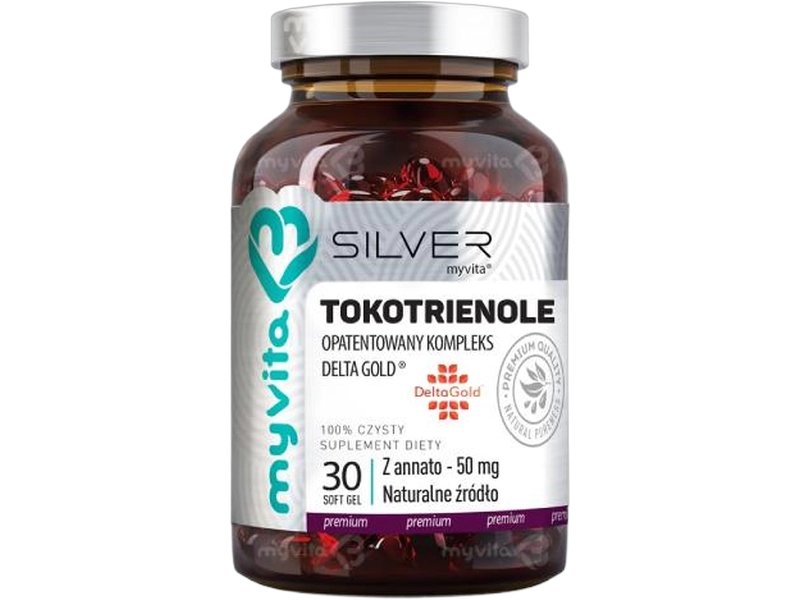 MyVita Silver tokotrienole Deltagold z annato, kapsułki, 50 mg, 30 kaps.