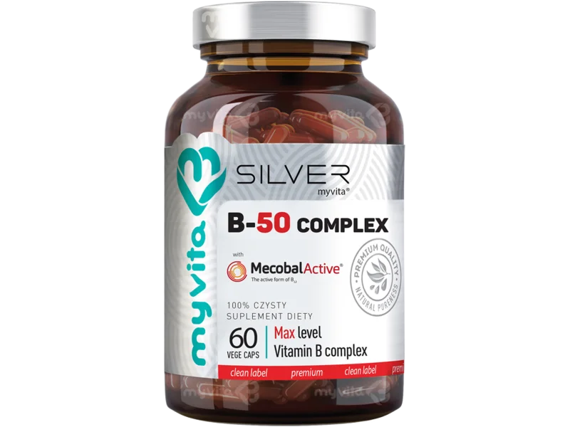 MyVita Silver witamina B-50 complex, kapsułki, 60 kaps.