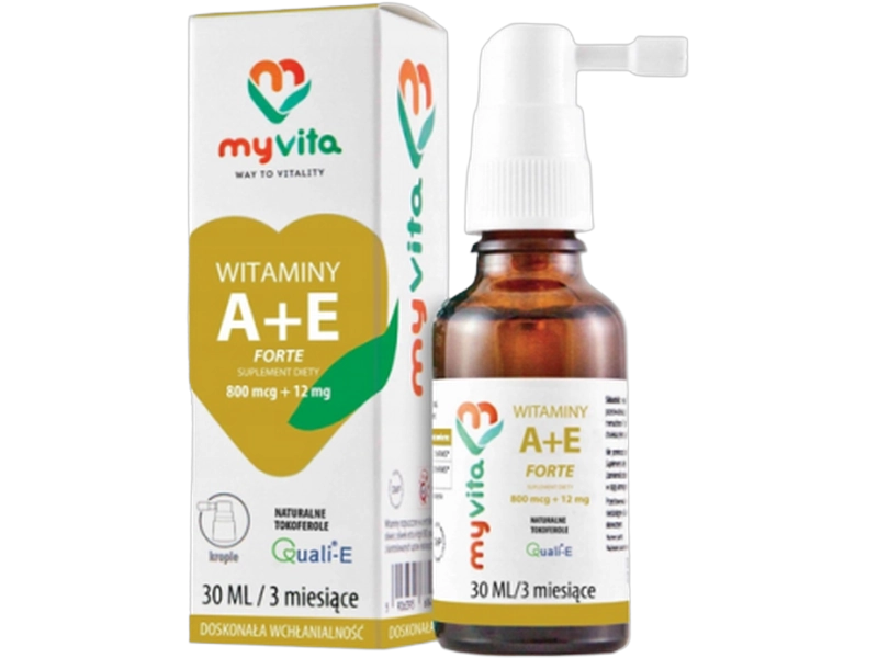 MyVita Witamina A+E Forte, krople, 800 µg + 12 mg, 30 ml