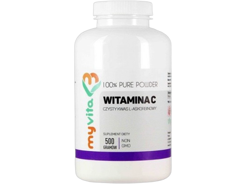 MyVita Witamina C lewoskrętna, proszek, 500 g