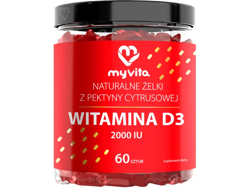 MyVita Witamina D3 naturalne żelki, 60 szt.