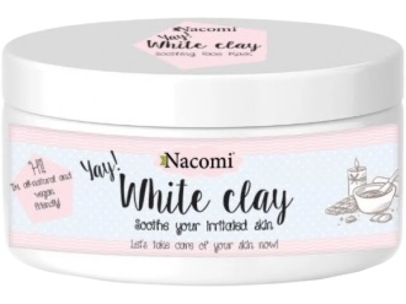 Nacomi Maska łagodząca biała glinka kaolin, 50 g