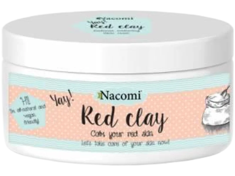 NACOMI Maska rozjaśniająca czerwona glinka, 100 g