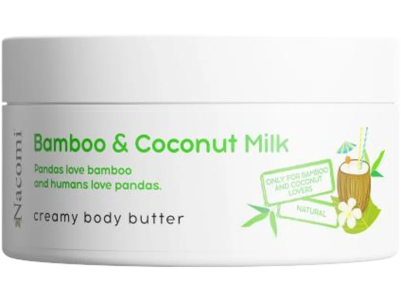 NACOMI Masło do ciała Bambus z mlekiem kokosowym, 100 ml