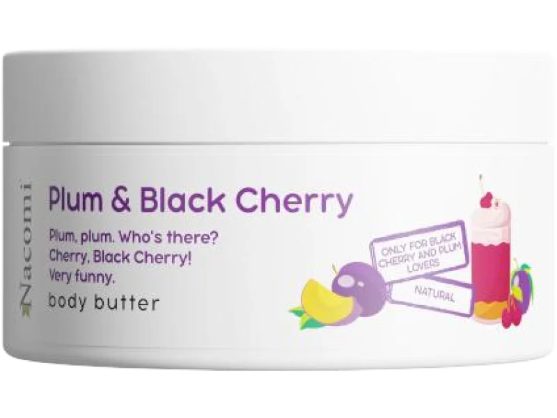 NACOMI masło do ciała śliwka z czarną wiśnią, 100 ml