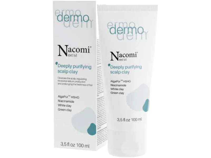 Nacomi Next Level Dermo Glinka peelingująca do skóry głowy, 100 ml