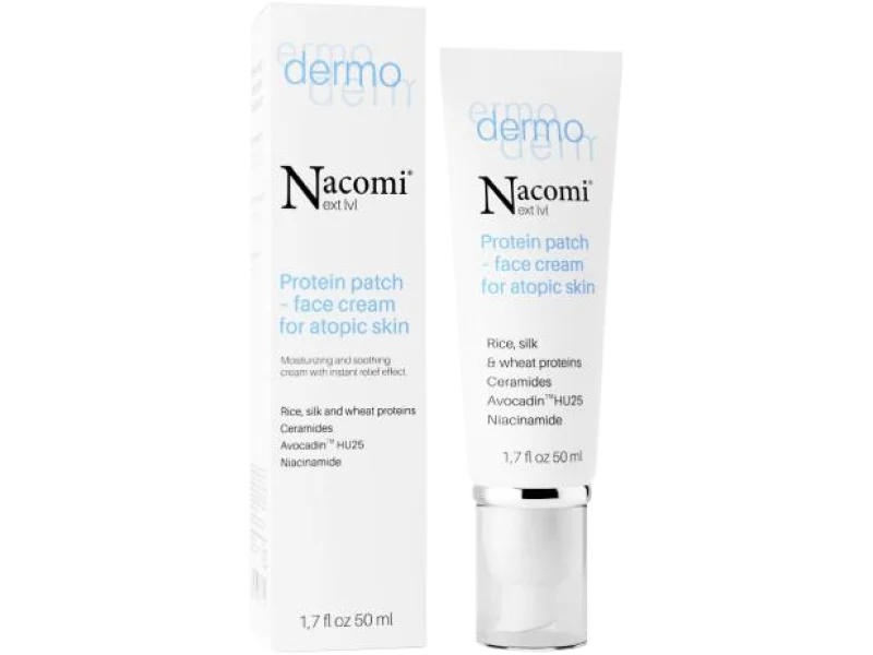 NACOMI Next Level Dermo Proteinowy Plaster – Krem do skóry atopowej, 50 ml
